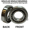 (2 Pack) Nachi 6200-2NSE CM Sealed Ball Bearings - 10x30x9mm - Made In Japan - 6200RS Equivalent
