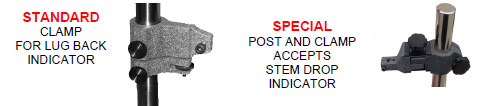Precision Granite Surface Plate Post Location Options